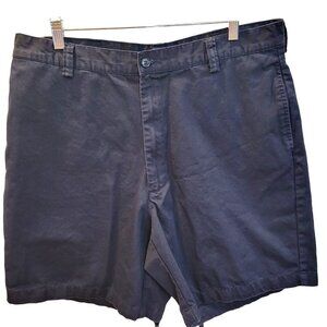 Polo Ralph Lauren Men's Sz 36 Dark Blue Flat Front 100% Cotton Chino Golf Shorts